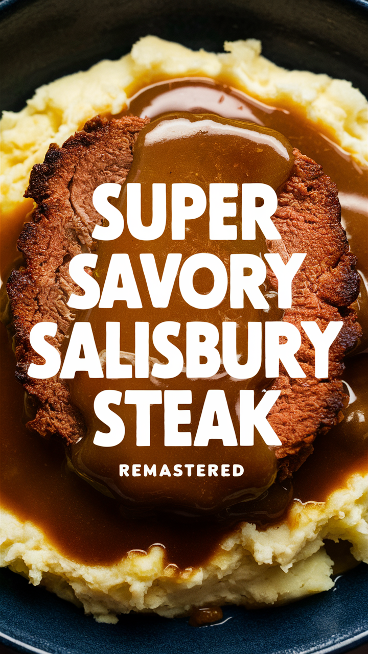 Salisbury steak recipe, Ground beef recipes, Homemade meatloaf, Classic comfort food, Easy dinner ideas