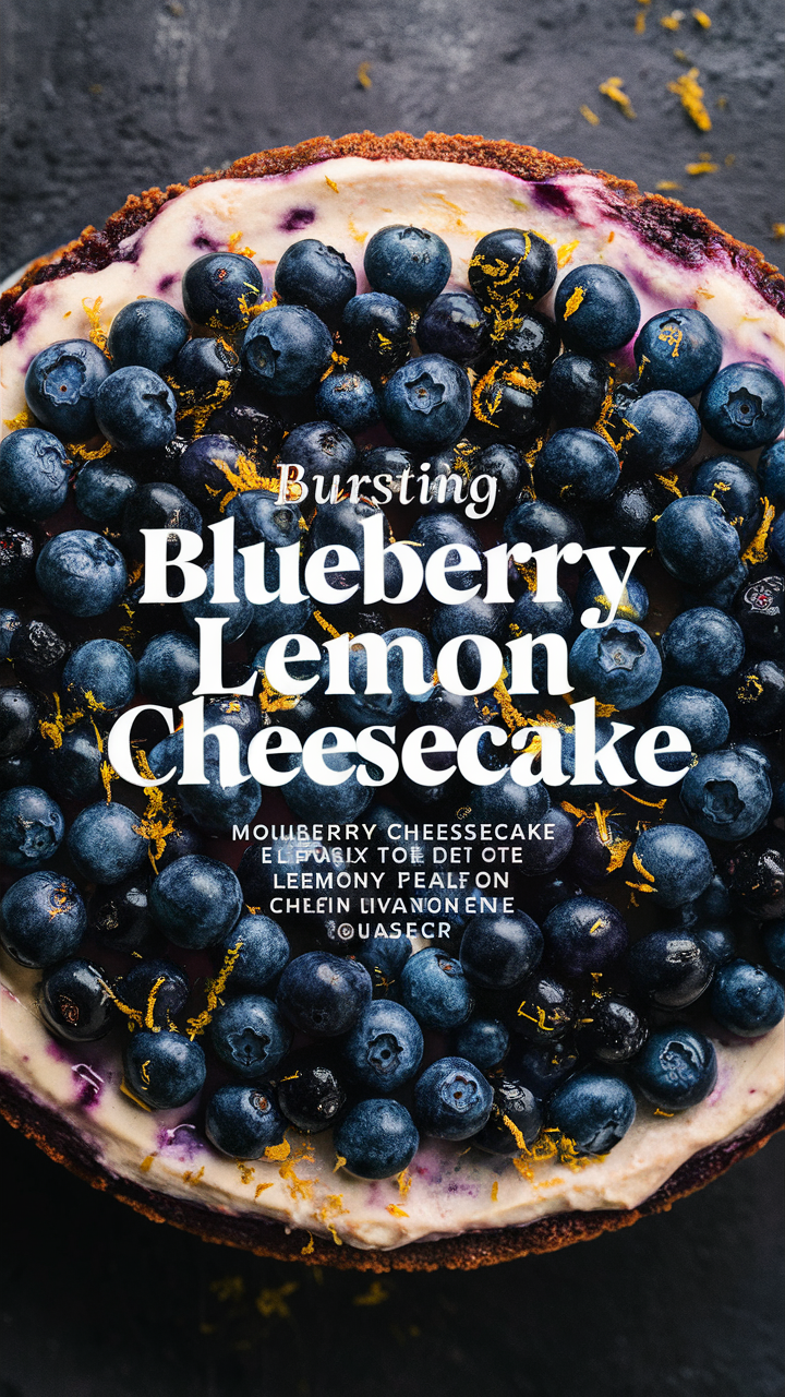 Blueberry cheesecake, Lemon cheesecake, Blueberry lemon dessert, Cheesecake recipe, Lemon blueberry treat