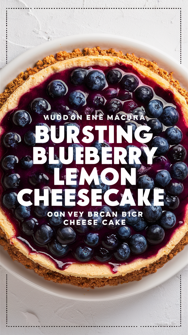 Blueberry cheesecake, Lemon cheesecake, Blueberry lemon dessert, Cheesecake recipe, Lemon blueberry treat