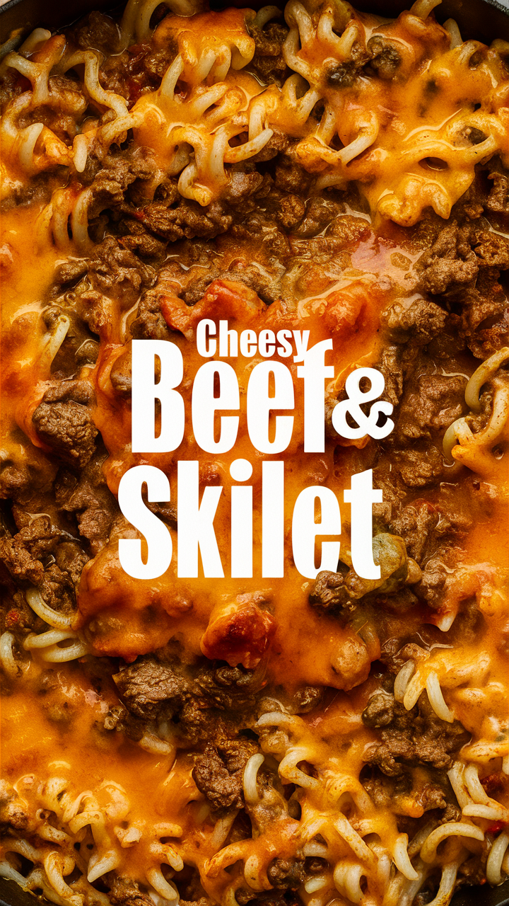 Beef skillet, Cheesy pasta, One pot meal, Dinner recipe, Hamburger helper