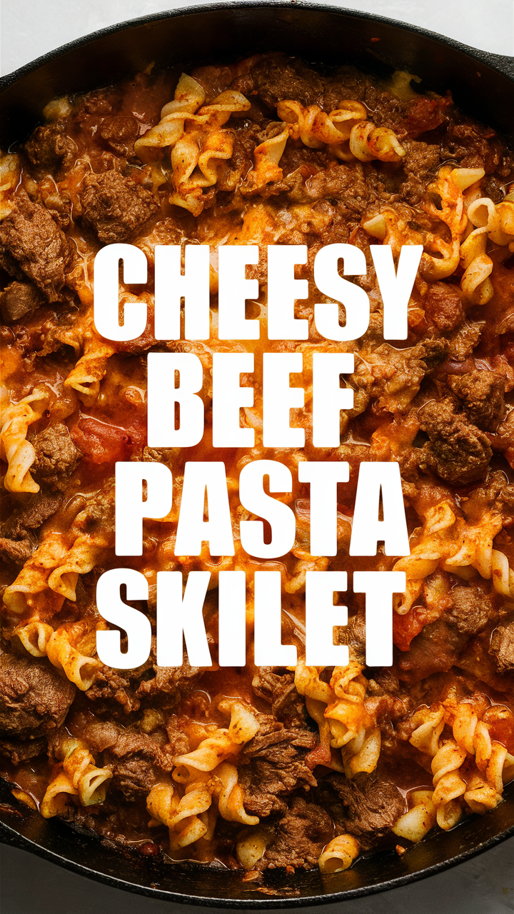 Beef skillet, Cheesy pasta, One pot meal, Dinner recipe, Hamburger helper
