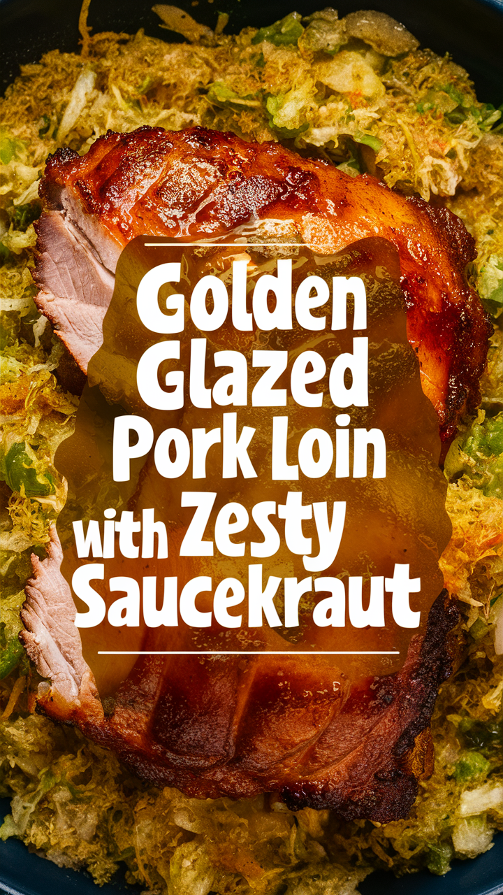 Pork roast recipe, Roasted pork loin, Glazed pork loin, Sauerkraut side dish, German pork roast